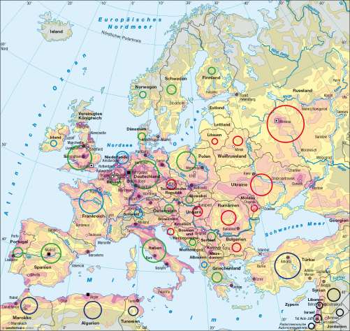 Diercke Weltatlas - Kartenansicht - Europa - Bevölkerung
