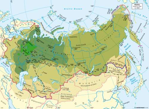 Maps - Russia's emergence as a world power 1462 - 1914 - Diercke