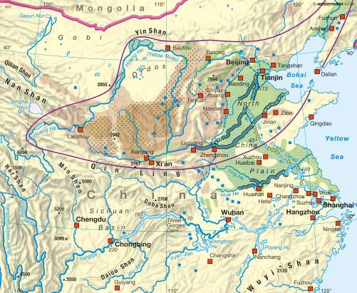 huang he river on world map Maps Huang He And Yangtze Water Related Problems Diercke huang he river on world map