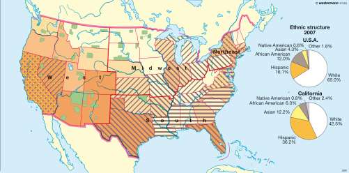 Maps - Ethnic structure - Diercke International Atlas