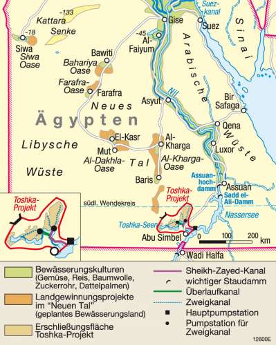 Diercke Weltatlas - Kartenansicht - Unter-Ägypten - Bevölkerung - 978-3