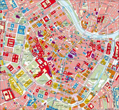 Diercke Weltatlas - Kartenansicht - Wien - Innere Stadt