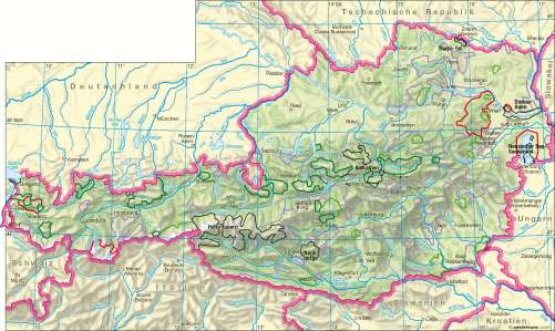 Naturschutzgebiete österreich Karte | creactie