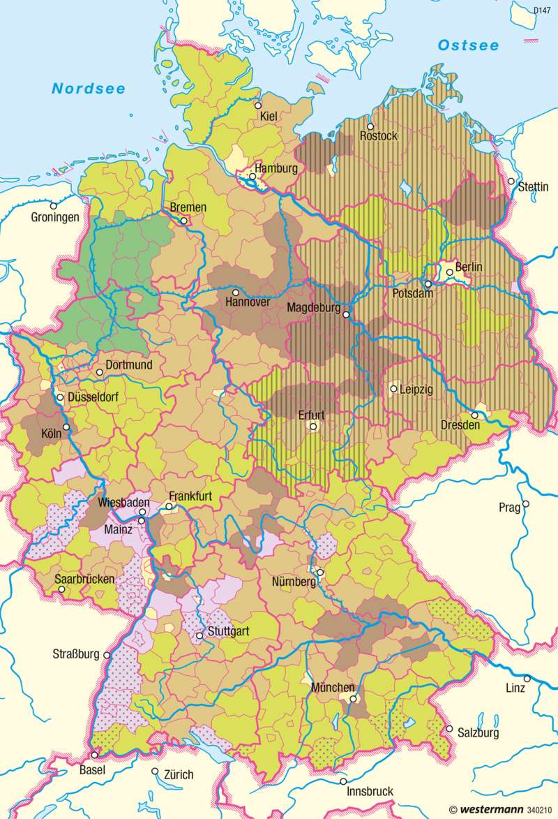 Diercke Weltatlas - Kartenansicht - Deutschland - Landwirtschaftliche