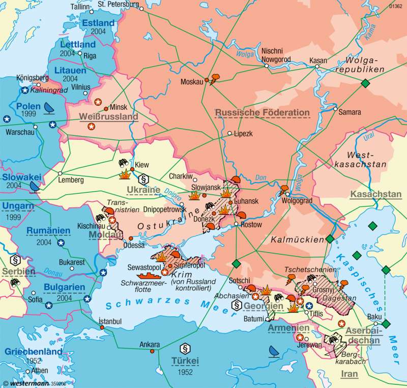 Diercke Weltatlas - Kartenansicht - Osteuropa - Konflikt (2014) - 978-3
