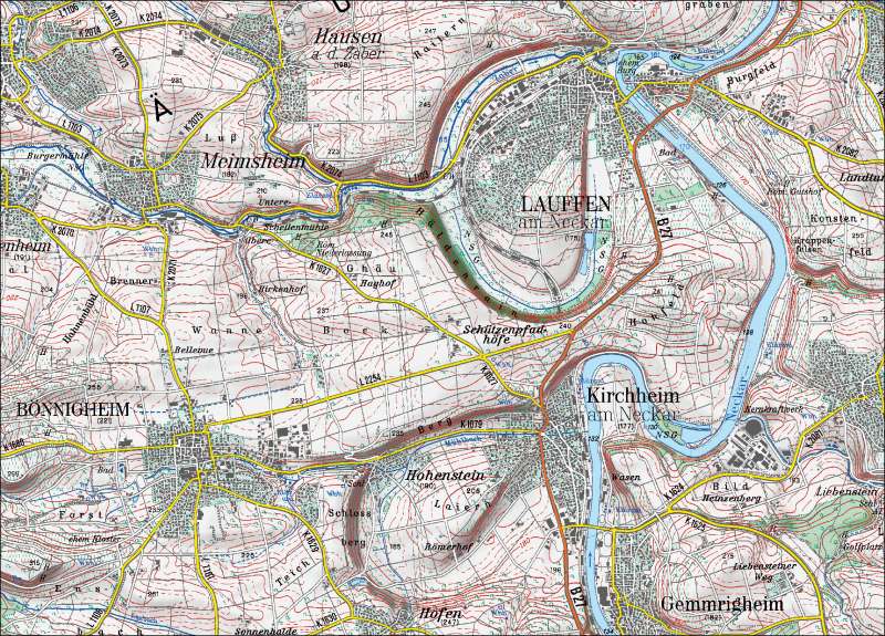 Diercke Weltatlas - Kartenansicht - Amtliche Topographische Karte