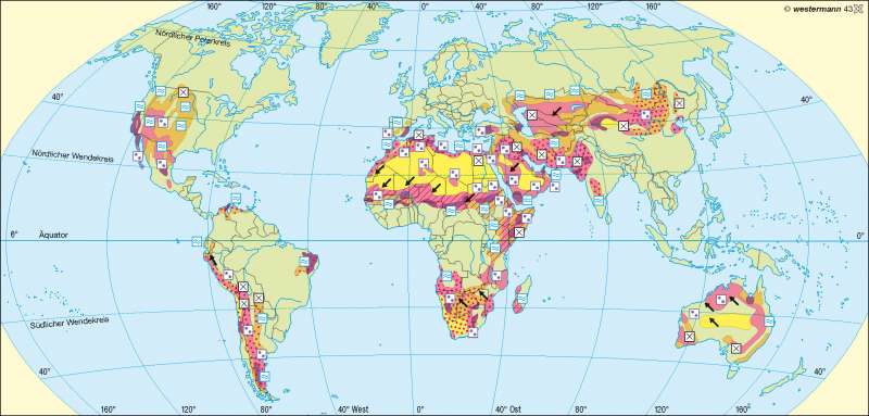 Diercke Weltatlas - Kartenansicht - Desertifikation (Wüstenbildung ...