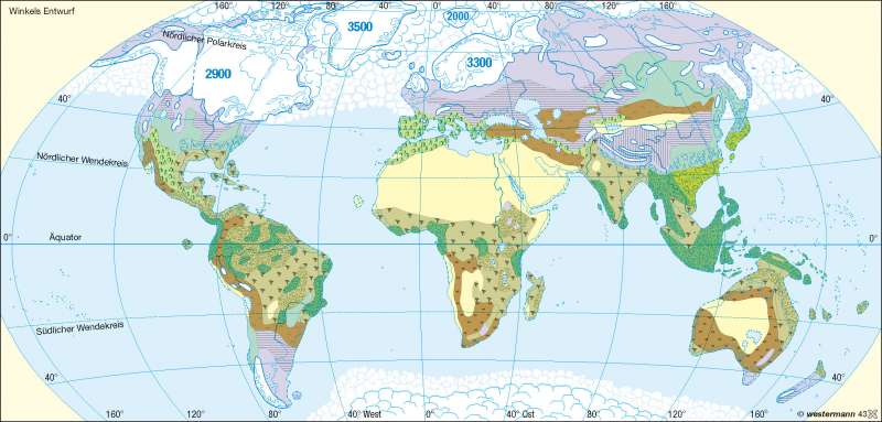 Diercke Weltatlas - Kartenansicht - Vegetation Vor 18 000 Jahren ...