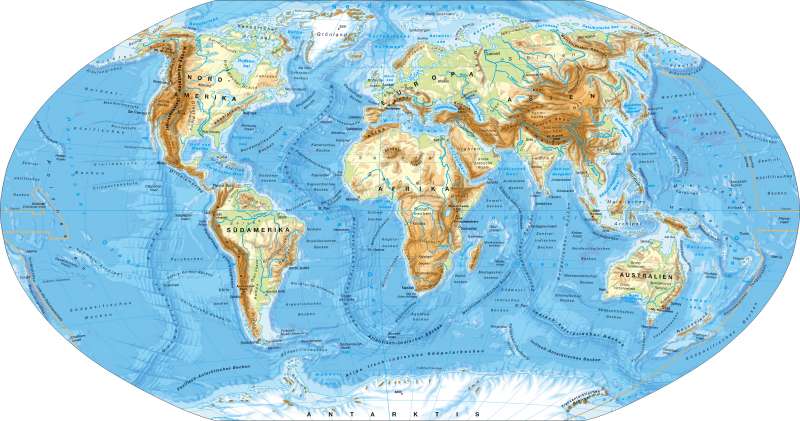 Erde Landkarte