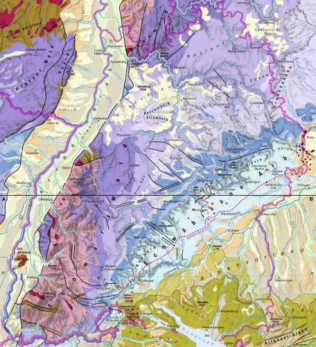 Diercke Karte Baden-Württemberg - geologische Übersicht