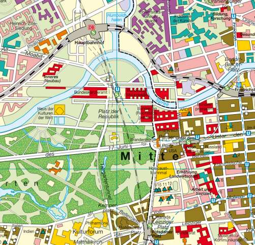 Diercke Karte Berlin – Stadtplan im Atlas