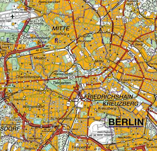 Diercke Karte Berlin – Topographische Karte