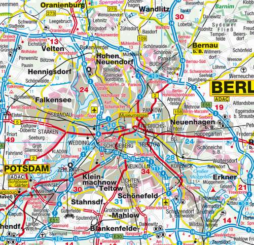 Diercke Karte Berlin – Straßenkarte