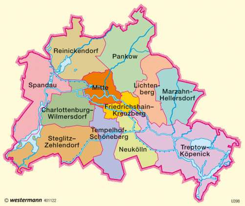 Diercke Karte Berlin – Verwaltung