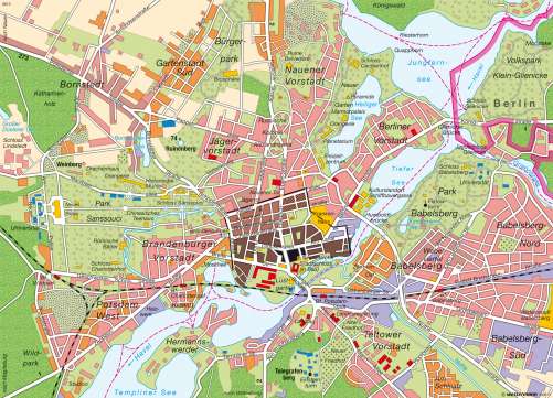 Diercke Karte Potsdam – Landeshauptstadt