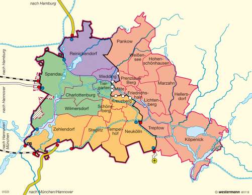 Diercke Karte Berlin 1945-1990 – Die geteilte Stadt 