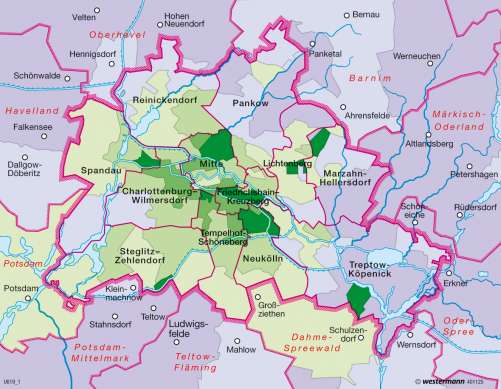 Diercke Karte Berlin – Ausländische Bevölkerung