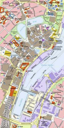 Diercke Karte Kiel - Innenstadtplan