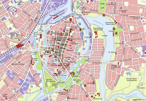 Diercke Karte Weltkulturerbe Lübeck - heute