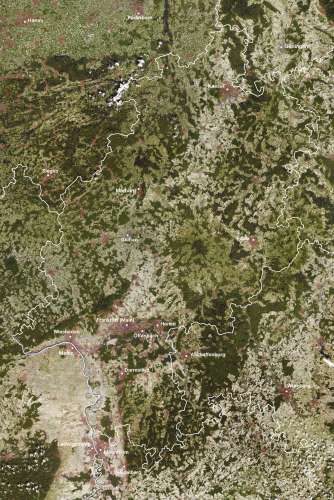 Diercke Karte Bodenbedeckung im Satellitenbild