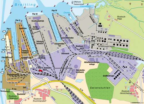 Diercke Karte Rostock – Überseehafen