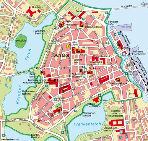 Diercke Karte Weltkulturerbe Hansestadt Stralsund - Spuren der Geschichte