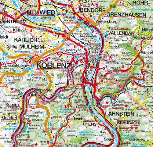Diercke Karte Koblenz - Großraum
