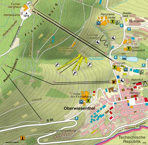 Diercke Karte Kurort Oberwiesenthal