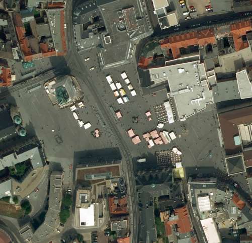 Diercke Karte Halle – Marktplatz (Luftbild)
