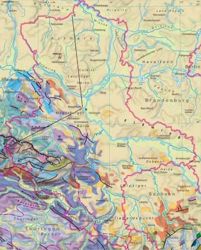 Diercke Karte Sachsen-Anhalt – Geologie