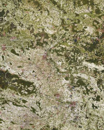 Diercke Karte Bodenbedeckung im Satellitenbild