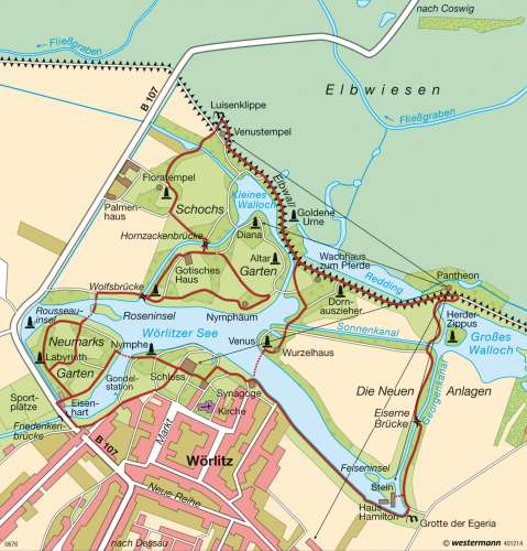 Diercke Karte Wörlitzer Park