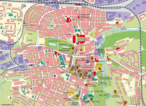 Diercke Karte Kulturstadt Weimar – Städtetourismus