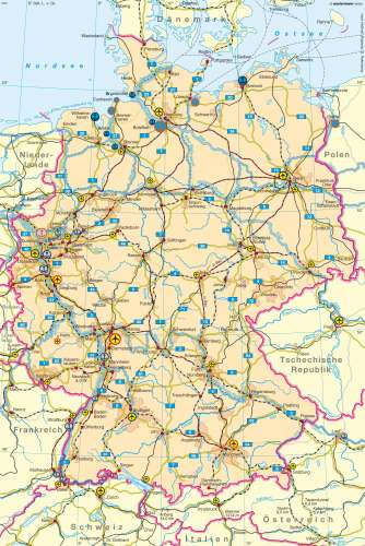 Diercke Karte Deutschland – Verkehr