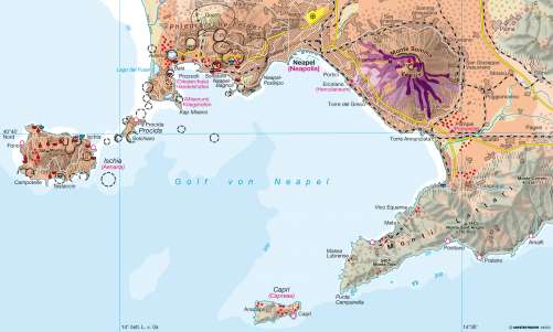 Diercke Karte Golf von Neapel – Leben am Vulkan
