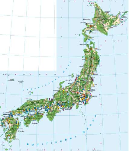 Diercke Karte Japan – Wirtschaft