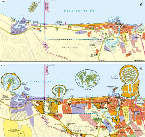 Diercke Karte Dubai – Wandel zur Tourismusmetropole