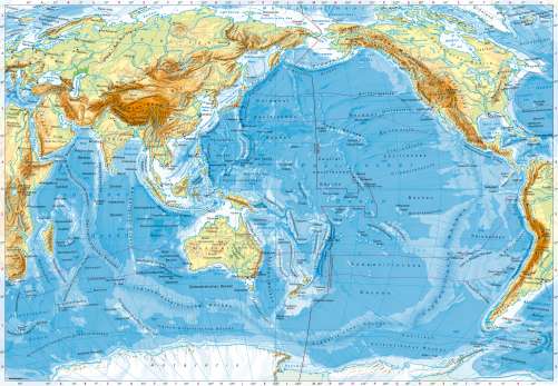 Diercke Karte Indischer Ozean / Pazifischer Ozean