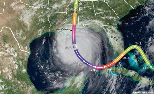 Diercke Karte Hurrikan Katrina