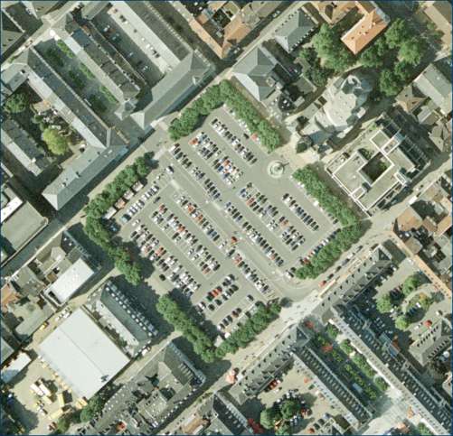 Diercke Karte Saarlouis - Großer Markt im Luftbild