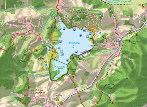 Diercke Karte Bostalsee - Tourismus