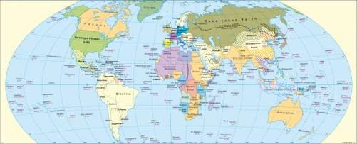 Diercke Karte Die Welt um 1914
