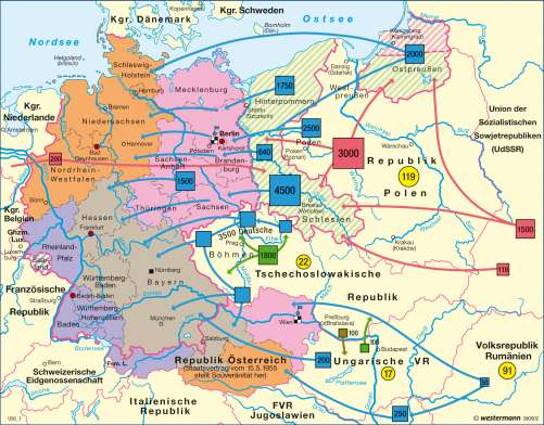 Diercke Karte Besatzungsmächte und Vertreibung 1945-1949