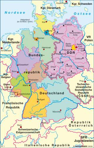 Diercke Karte Teilung Deutschlands 1949-1989