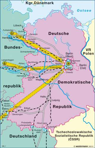 Diercke Karte Transitverkehr nach West-Berlin