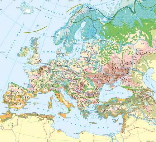 Maps - Agriculture - Diercke International Atlas