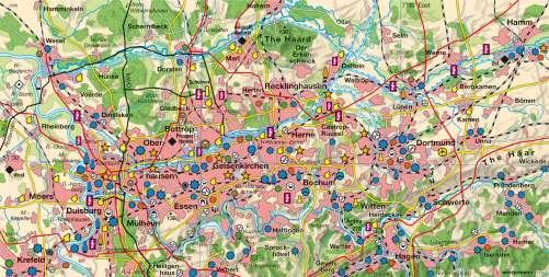 Maps - The Ruhr today - Diercke International Atlas