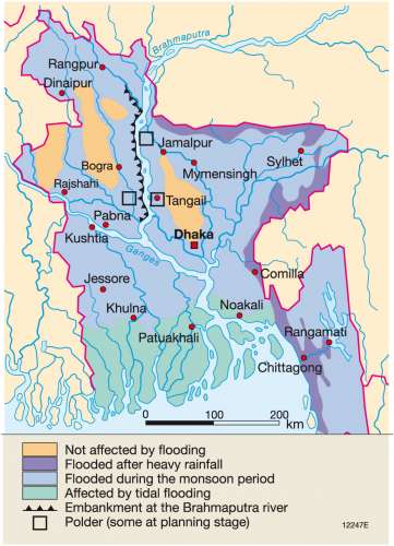 Diercke Weltatlas - Kartenansicht - Bangladesh — Physical map - - 978-3 ...