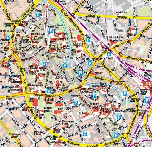 Diercke Karte Osnabrück - Stadtplan