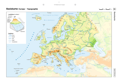Landkarte grenze europa asien Europa Karte